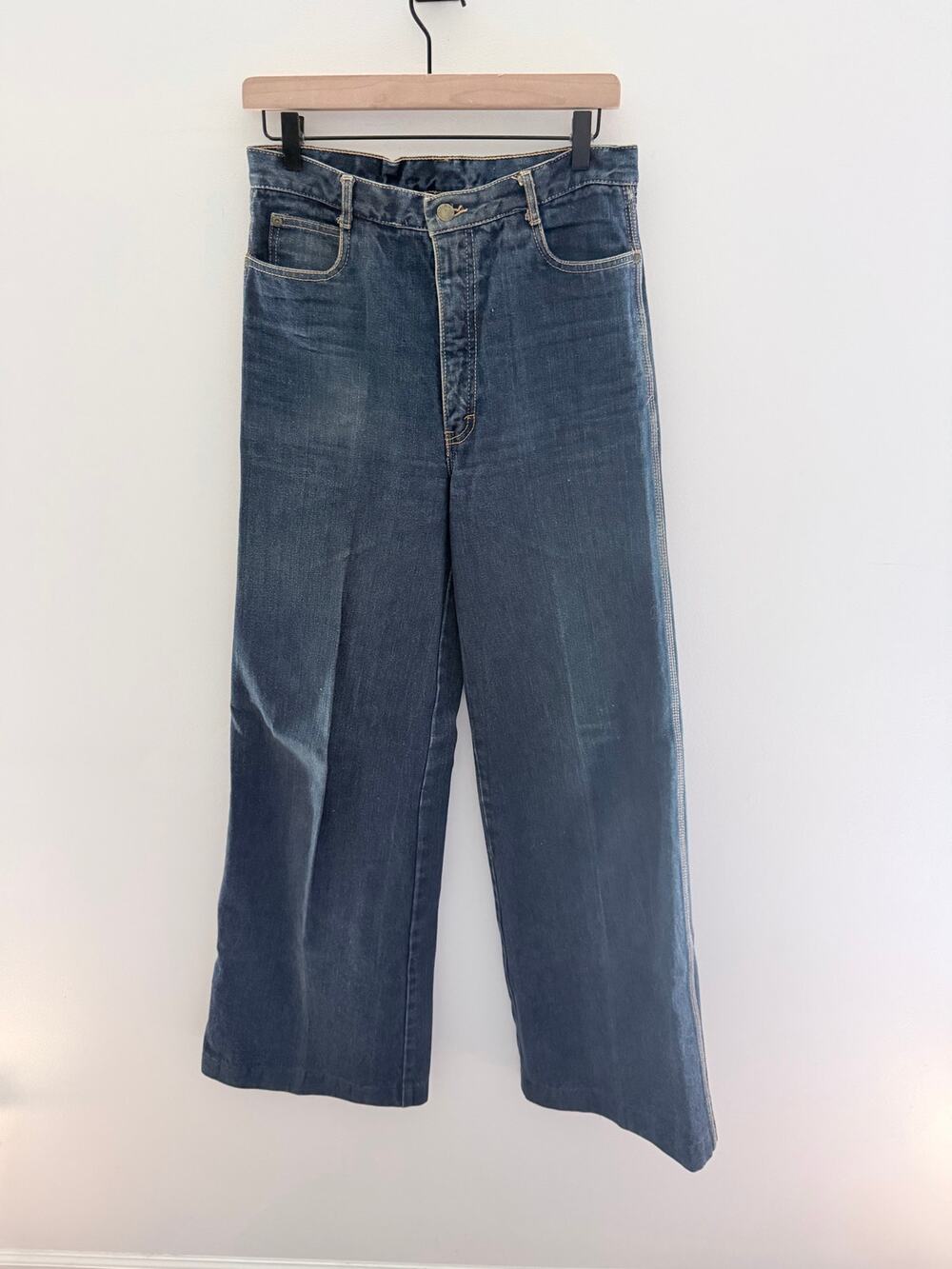Vintage 70s Brittania Wide Leg Dark Denim Jeans-Size 32(30)
